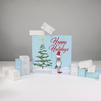 Fabrik benutzer definierte Weihnachten Countdown Advents kalender Box Premium Papier Geschenk box Weihnachts ereignis Kalender für Urlaub Promotion