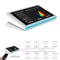 Contrôleur de lumière de culture LED avec sortie PWM, contrôle via application Wi-Fi, gradation 0-10V, temporisation, connectivité en série, contrôleur VPD intelligent pour plantes
