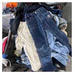 Ballots <span class=keywords><strong>de</strong></span> vêtements d'été d'occasion pour enfants, jeans usagés en <span class=keywords><strong>bon</strong></span> état pour garçons et filles, vêtements d'occasion - Product Image 3