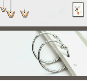 Mới Nhất Thiết Kế Kim Loại Cuốn Sách Ràng Buộc Vòng 15Mm Để 75Mm Bên Trong Đường Kính Đinh Tán Bài Chất Kết Dính Vòng Nickle Mạ Chất Kết Dính Nhẫn Chất Kết Dính Clip - Product Image 5