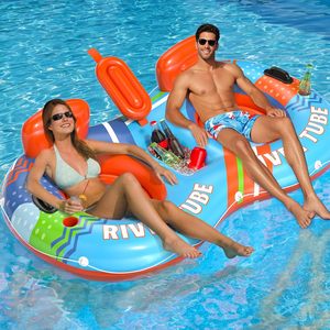 Flotador Inflable de PVC Moderno JOSEN para Piscina, para 2 Personas, Uso Adulto, para el Verano y el Agua - Product Image 1