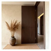 Puerta Interior de Diseño Geométrico Moderno para Casa, Puerta de Madera Sólida Impermeable Precolgada con Chapa Americana para Dormitorio y Baño