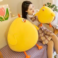 Schattig Sprout & Drumstick Kippenknuffel - Ultra zacht fruitkip knuffeldier, Kawaii metgezelpop voor kinderen & volwassenen