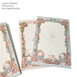 สมุดโน้ตแบบใบหลวมลายหมีสวน 30 ชิ้น/แพ็ค สีสันสดใส น่ารัก เหมาะสำหรับนักเรียน กระดาษโน้ตแบบพิเศษ ปรับแต่งได้ - Product Image 1