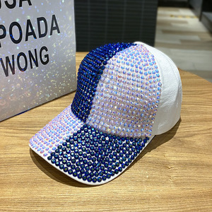 หมวกเบสบอลแฟชั่นฮิปฮอป Gorras Sunback ติดเพชรหมวกเบสบอลประดับพลอยเทียม - Product Image 5