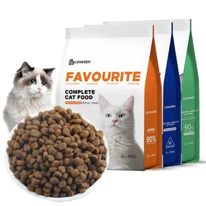 Fabricant chinois, marque privée, nourriture pour chat biologique Pure naturelle, haute teneur en protéines, sans céréales, nourriture sèche pour chat en vrac