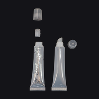 Tube cosmétique PCR en plastique souple vide pour brillant à lèvres, faible MOQ, 5ml, 10ml, 15ml, 20ml