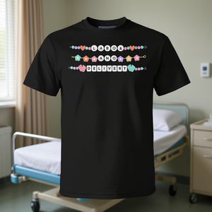 T-shirt da infermiera per il parto e il post-parto, unisex, girocollo, manica corta, stampa grafica, abbigliamento promozionale - Product Image 2