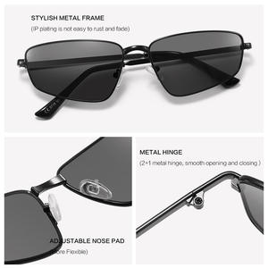 Lunettes de soleil en métal Conchen pour femmes, protection UV400, verres bleus, mode, voyage, conduite, protection solaire - Product Image 3