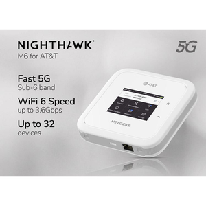 Router Wireless WiFi 5G HKCC Netgear Nighthawk M6 MR6110 AT&T LTE CAT20, Uso Domestico Globale MmWave Sub-6, 1300Mbps Max QoS - Product Image 2