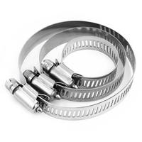Stainless Steel Worm Drive Hose Clamp Adjustable Hose Clips Plumbing Automotive Fastening Custom Sizes OEM ISO9001 Certified