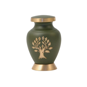 Gold Finished Modern Style Personalized Metal Adult Cremation Urns for <b>Funeral</b> <b>Supply</b> Paw Print Keepsake Urns for Human Ashes - Product Image 5