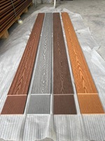 Revêtement de terrasse composite WPC artificiel résistant à l'eau, revêtement de terrasse solide co-extrudé imperméable