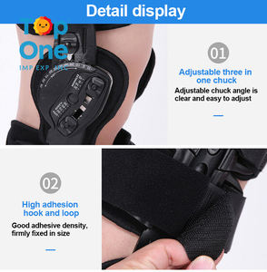 Bisagras superiores de un lado, soporte de pierna de fijación, soporte de estabilización de rótula abierta, inmovilizador de rodilla OA ROM - Product Image 5