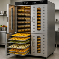 Déshydrateur alimentaire commercial 96 plateaux en acier inoxydable, séchoir électrique automatique pour fruits, légumes et piments