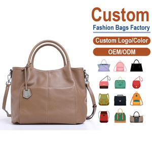 Full-Grain Leather <b>Large</b> Capacity Tote Bag, Detachable Strap, OEM/ODM Custom Factory, Women's Versatile <b>Purse</b> - Product Image 1