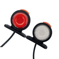 Feu de gabarit LED rond double face 12/24V, rouge, blanc, ambre, clignotant, pour camion, remorque, poids lourd