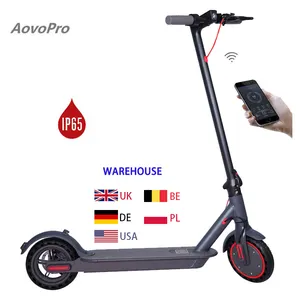 Aovo Pro Scooter Elektrik Jarak Jauh, Escooter Listrik Jarak Jauh Bisa Dilipat Kuat 36V 10,5ah 350 Watt