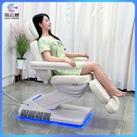 Lit facial électrique de luxe avec table de massage des cils confortable de style européen réglable par moteur électrique