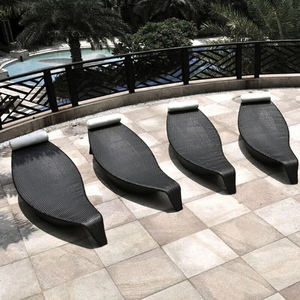 Al Aire Libre de ratán Tumbona Resort <span class=keywords><strong>Piscina</strong></span> Hotel Balcón Ocio Jardín Playa Silla individual - Product Image 3