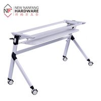 Cadre de table pliable de formation de bureau de meubles modernes avec la roue mobile pour la table de formation