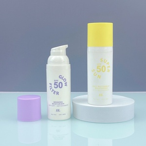 Customized Empty Plastic Lotion <b>Pump</b> <b>Bottle</b> 15 30 50ml Round Cosmetics Face Skin Care Airless <b>Pump</b> <b>Bottle</b> for Cream - Product Image 4