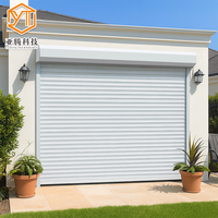 Porte à enroulement automatique en alliage d'aluminium à double couche au design moderne avec moteur 110V/220V et résistance au vent de 8 à 12 niveaux