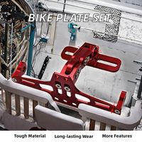 Accesorios de modificación de motocicleta resistentes al desgaste duraderos soporte de matrícula conjunto de señal de giro combinación marcos de alta calidad