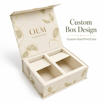 Caja de Regalo Magnética Rígida de Lujo Personalizada, con Laminado Brillante y Recubrimiento UV, para Empaque de Dispositivos de Belleza y Sueros para el Cuidado de la Piel