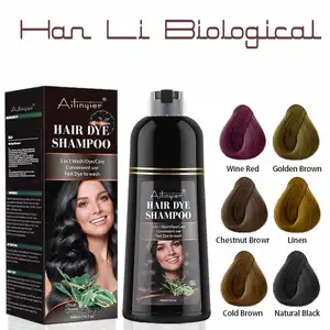 OEM Private Label Permanent Hair Dye Shampoo Argan Oil Color Hair Shampoo Ammonia Free Aromatic Fast Coloring For White Coverage