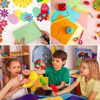 Foska 100 lembar 250 kertas Printer A4 pelangi 10 warna kertas Origami berwarna 20 lb 80GSM untuk memotong DIY kerajinan seni anak-anak