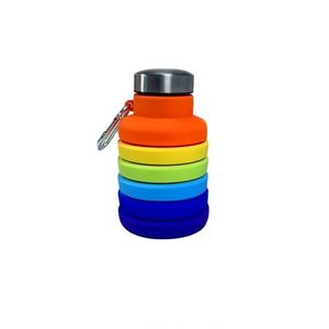 Nouvelle bouteille pliable en silicone écologique, idéale pour les voyages et les activités de plein air, personnalisable, très vendue, réutilisable, tasse pliable en silicone pour les voyages - Product Image 1