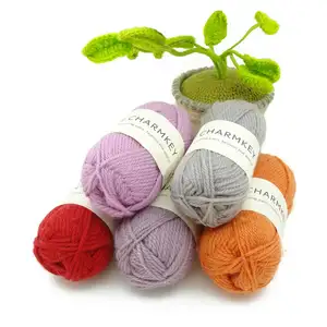 Atacado fios de laine-Charmkey fio de lã 100% para tricô, melhor venda