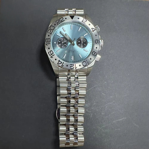 Montre-bracelet pour homme de haute qualité, luxe, acier inoxydable, luminescente, date, étanche, boîtier ovale, mouvement automatique japonais Citizen - Product Image 3