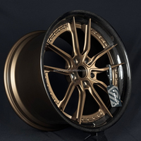 Nouvelles jantes GUDE en fibre de carbone forgée sur mesure pour Mercedes, 18-22 pouces, 25 mm, deux pièces, rivets usinés