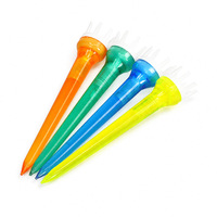 Tees de golf en plastique Crown Tees, supports de tees de golf de 78 mm de longueur, marque Qiangjian, accessoires de parcours de golf, disponibles en plusieurs couleurs