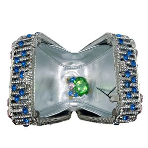 Bolso de Noche de Lujo para Mujer con Pedrería, Mini Bolso Cuadrado de Cristal, Cartera Brillante para Boda o Salida Nocturna - Product Image 3