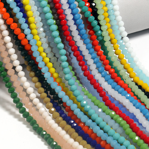 Perles en verre de cristal multicolores en gros d'usine, facettées en rondelles, couleurs et tailles personnalisées 4mm 6mm 8mm 10mm pour la fabrication de bijoux - Product Image 6