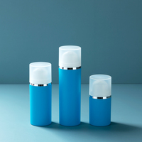 Botol pompa Losion busa plastik kosong, botol kosmetik perawatan kulit wajah tanpa udara 15 30 50ml dengan pompa Losion