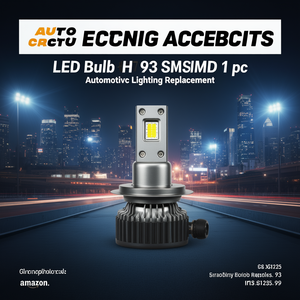 หลอดไฟ LED H7 93 Smd 1 ชิ้น อะไหล่ไฟรถยนต์ - Product Image 3