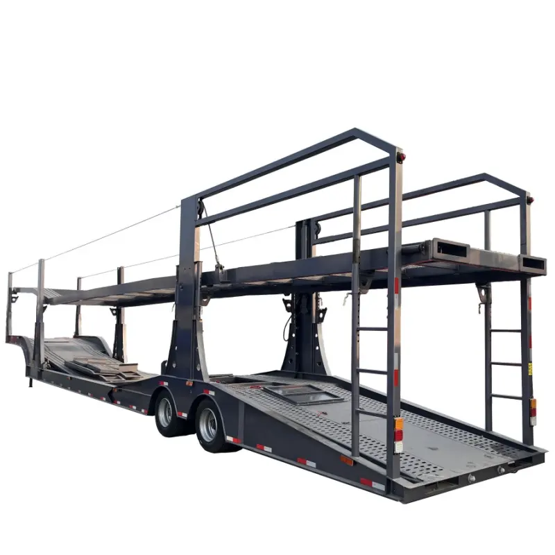 100% New Car Carrier Semi Trailer 2 Axle Two Floor Car Transport Trailer For Sale