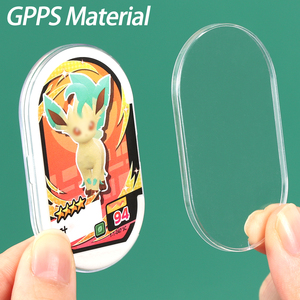 SUNSHING Clear Acrylic Disk Case Tag Chip <b>Card</b> Holder for Pokemon Mezastar <b>Card</b> Hard Plastic Meza Tag <b>Protector</b> Box - Product Image 3