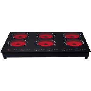 Cuisinière à induction multi-têtes commerciale, plaque vitrocéramique électrique 3000W, prise transfrontalière Europe/Royaume-Uni/États-Unis - Product Image 2