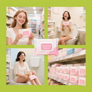 Lingettes humides lavables féminines personnalisées Lingettes intimes de marque privée pour le nettoyage sensible des femmes - Product Image 3