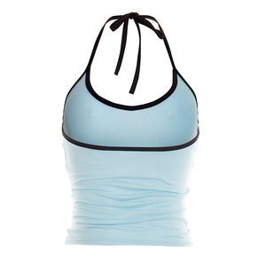 Viviblook C26TP033 Chaleco de Verano para Mujer, Top Casual Nuevo con Bloques de Color, Top Halter Sexy con Cordones para Damas - Product Image 5