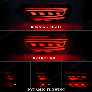 2PCS Feux de pare-chocs LED pour voiture, feux de freinage, clignotants, réflecteurs LED, feux de brouillard arrière pour <span class=keywords><strong>Mazda</strong></span> <span class=keywords><strong>CX</strong></span>-5 CX5 <span class=keywords><strong>2017</strong></span> 2018 2019 2020 2021 - Product Image 4