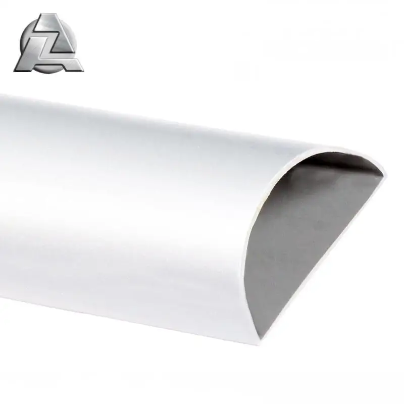 Extruded half round d shape aluminium extrusion profile tubing pipe