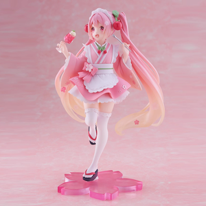 Figura Coleccionable de Anime <span class=keywords><strong>Sakura</strong></span> <span class=keywords><strong>Miku</strong></span>, Estilo Casa de Té Japonesa, ABS PVC, Licencia Oficial, en Caja Original, Disponible al por Mayor - Product Image 6
