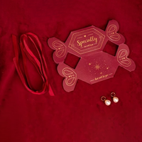 L'usine accepte les boîtes-cadeaux pliantes personnalisées en ruban de style bonbon pour vos logos personnalisés