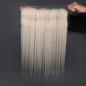 Extensiones de cabello natural con línea de cabello invisible, nudos invisibles, encaje HD 12x2, postizo de cabello humano para cabello fino. - Product Image 6